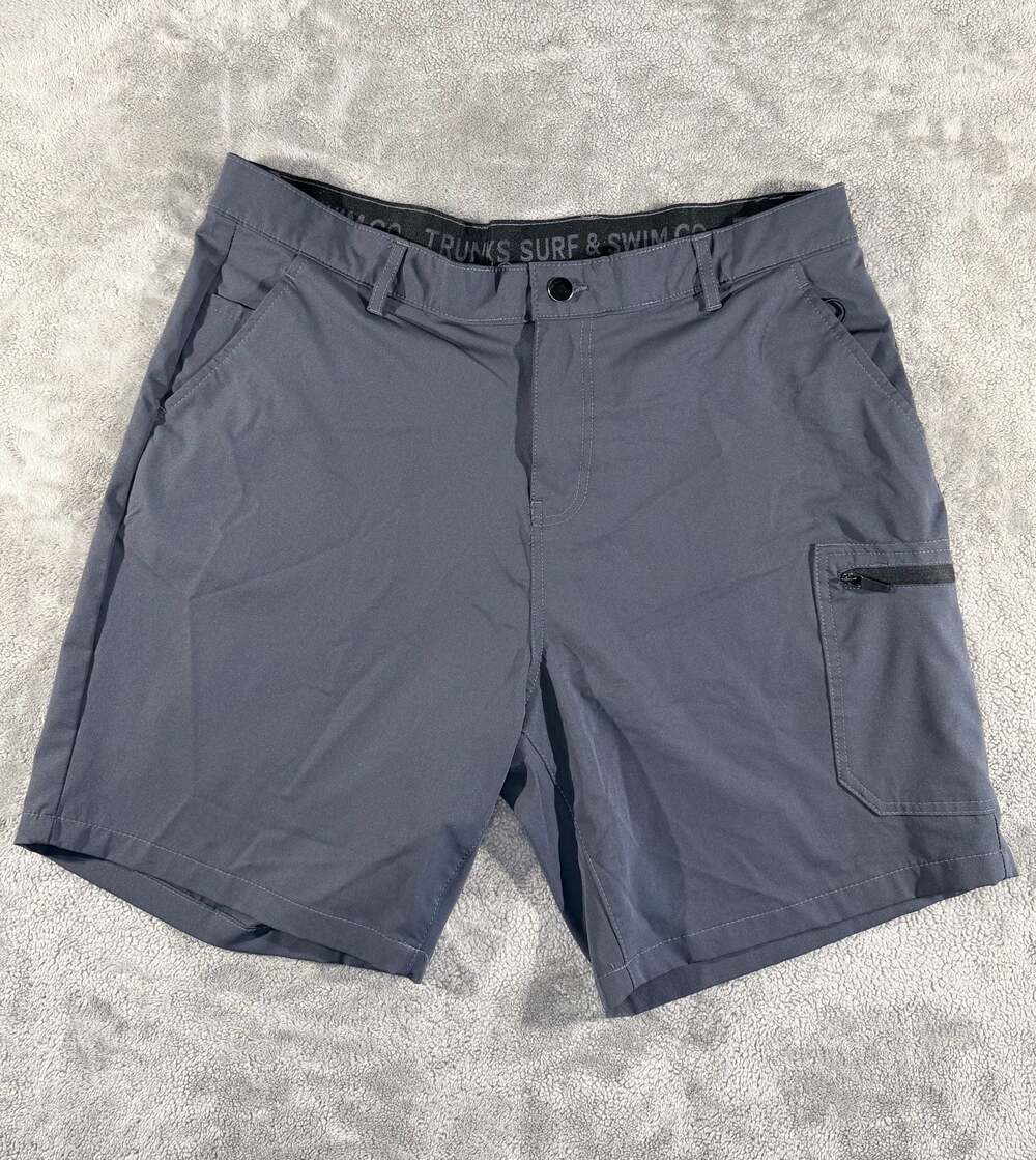 Trunks Surf & Swim Co. Men's Gray Cargo Hybrid Shorts Size 36